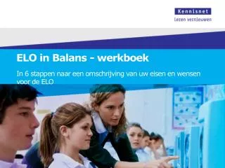 elo in balans werkboek