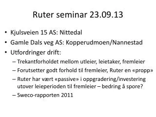 ruter seminar 23 09 13