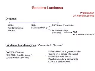 sendero luminoso