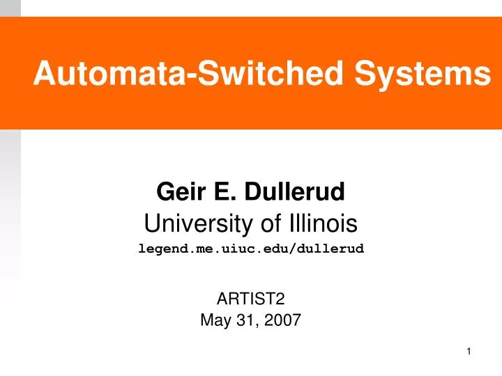 automata switched systems