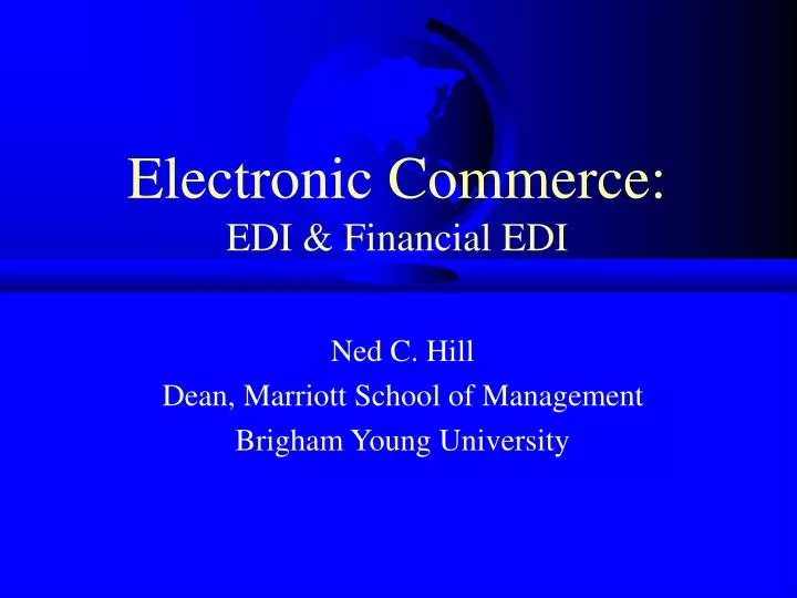 electronic commerce edi financial edi