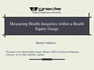 Measuring Health Inequities within a Health Equity Gauge