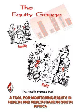 A TOOL FOR MONITORING EQUITY IN HEALTH AND HEALTH CARE IN SOUTH AFRICA