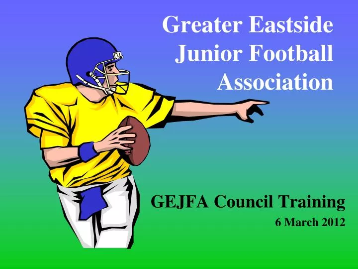 greater eastside junior football association