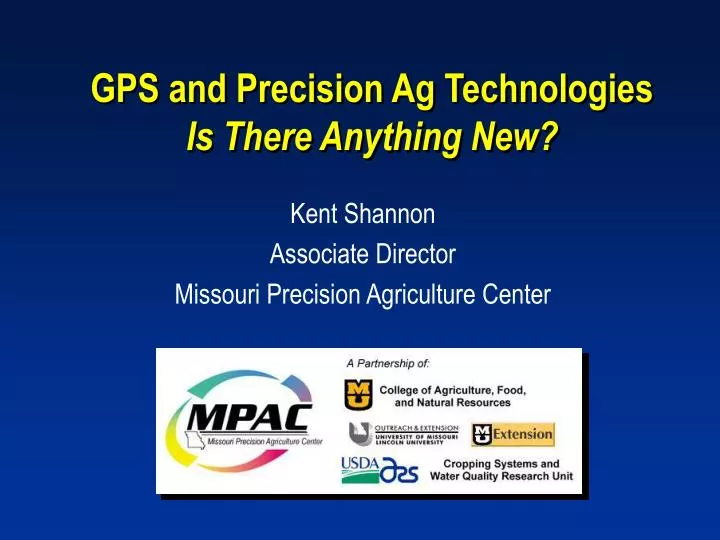 gps and precision ag technologies is there anything new
