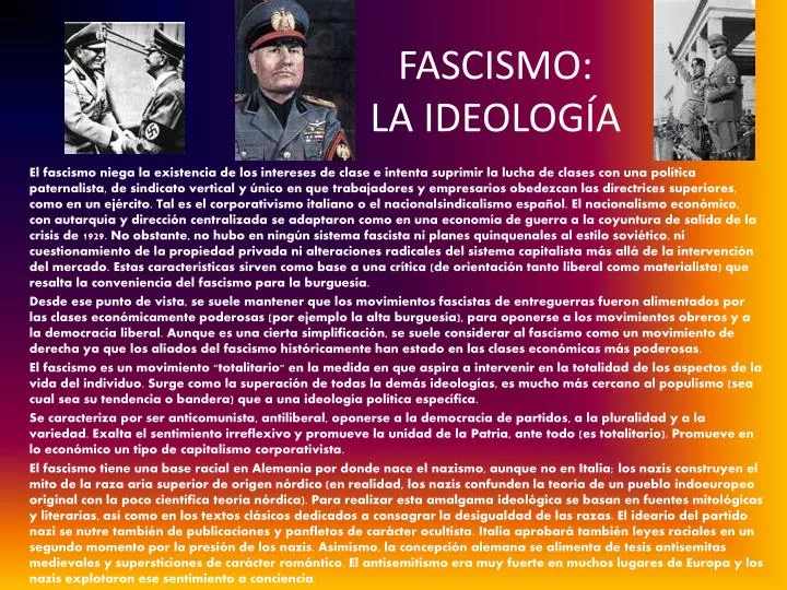 fascismo la ideolog a