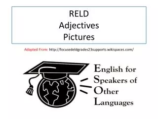 RELD Adjectives Pictures