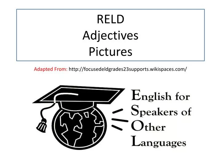 reld adjectives pictures
