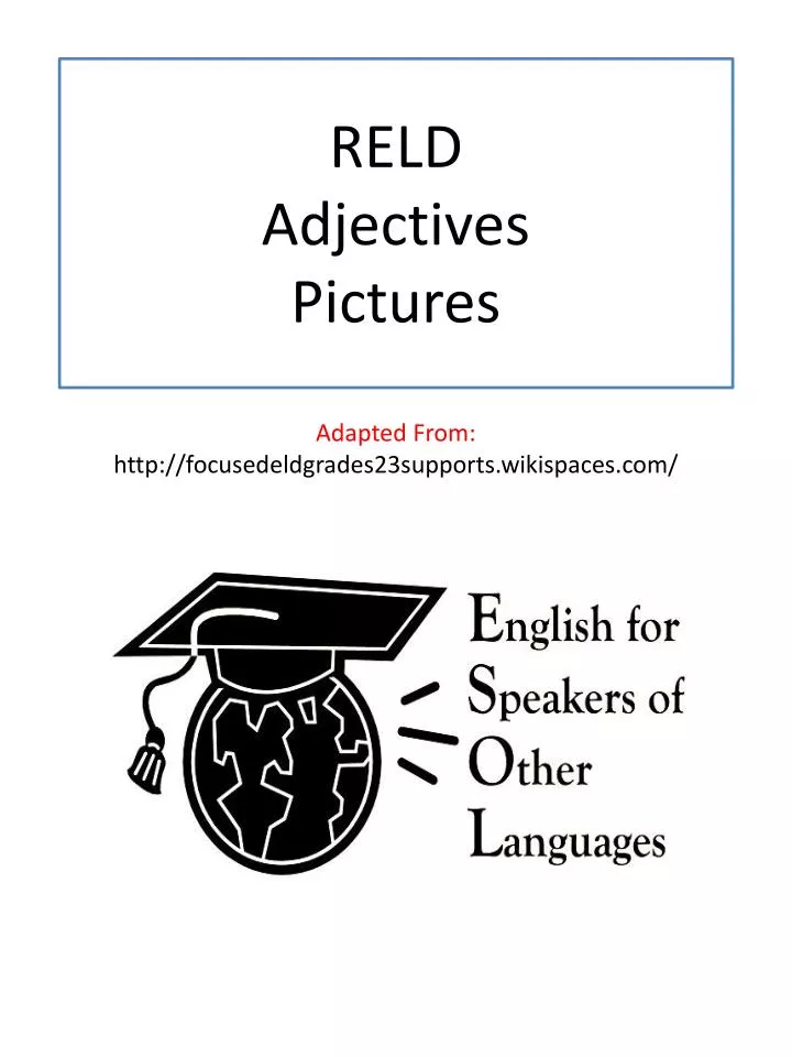 reld adjectives pictures
