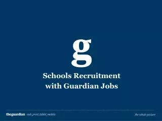 Schools Recruitment with Guardian Jobs
