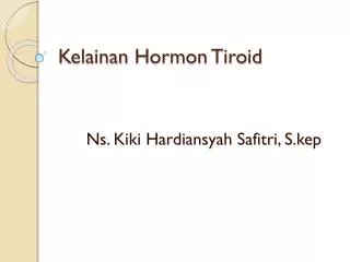 kelainan hormon tiroid