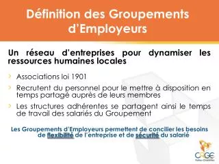 d finition des groupements d employeurs