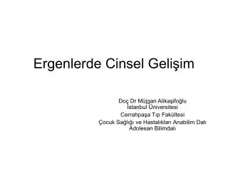 ergenlerde cinsel geli im