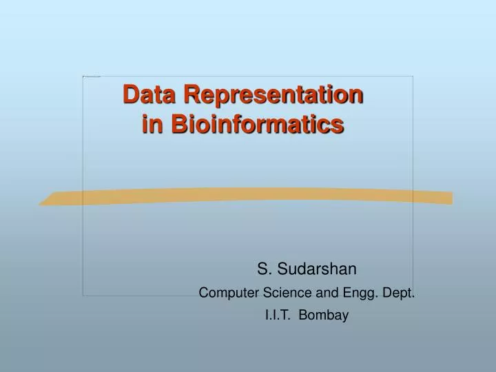 data representation in bioinformatics