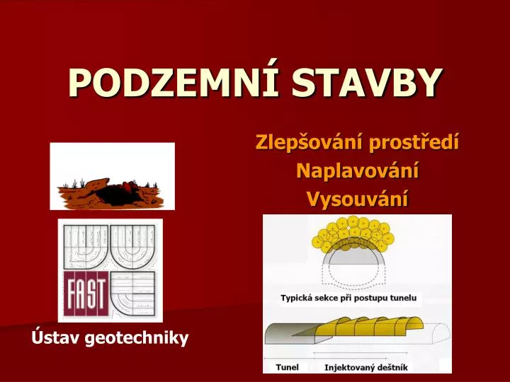 podzemn stavby