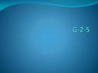 g 2 5