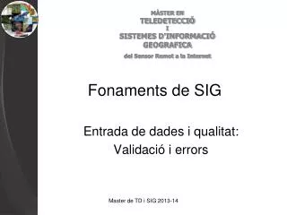 fonaments de sig