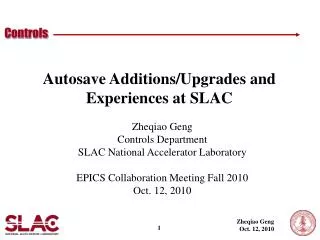 Autosave Additions/Upgrades and Experiences at SLAC