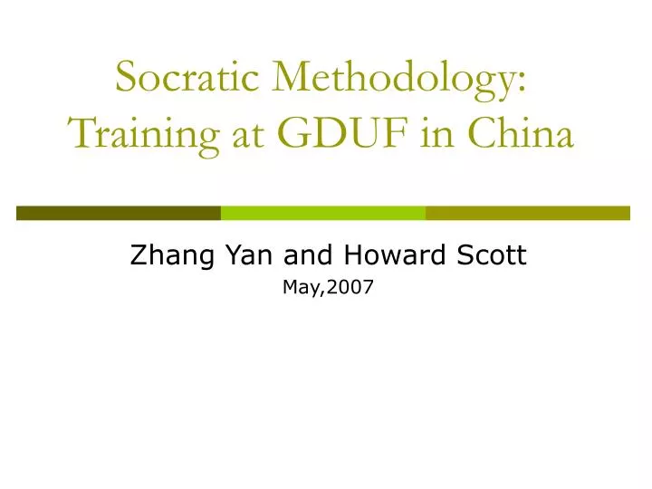 socratic methodology training at gduf in china