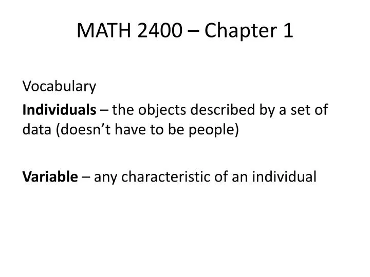 math 2400 chapter 1