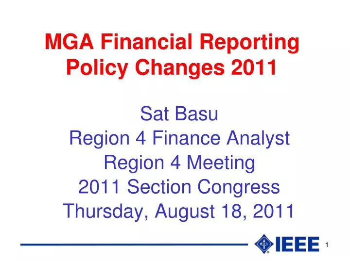 sat basu region 4 finance analyst region 4 meeting 2011 section congress thursday august 18 2011