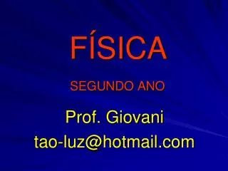 f sica segundo ano