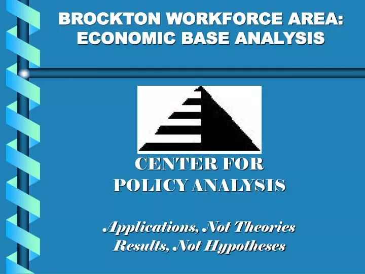 brockton workforce area economic base analysis
