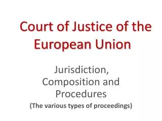 Court of Justice of the European Union