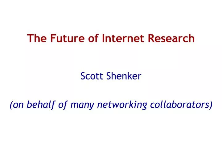 the future of internet research
