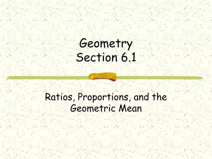 geometry section 6 1