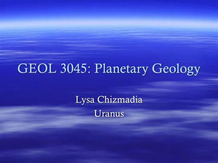 geol 3045 planetary geology