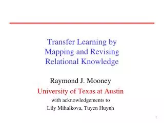 Transfer Learning by Mapping and Revising Relational Knowledge
