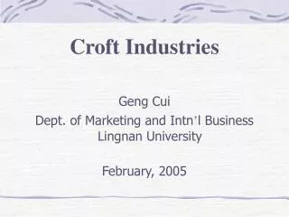 Croft Industries