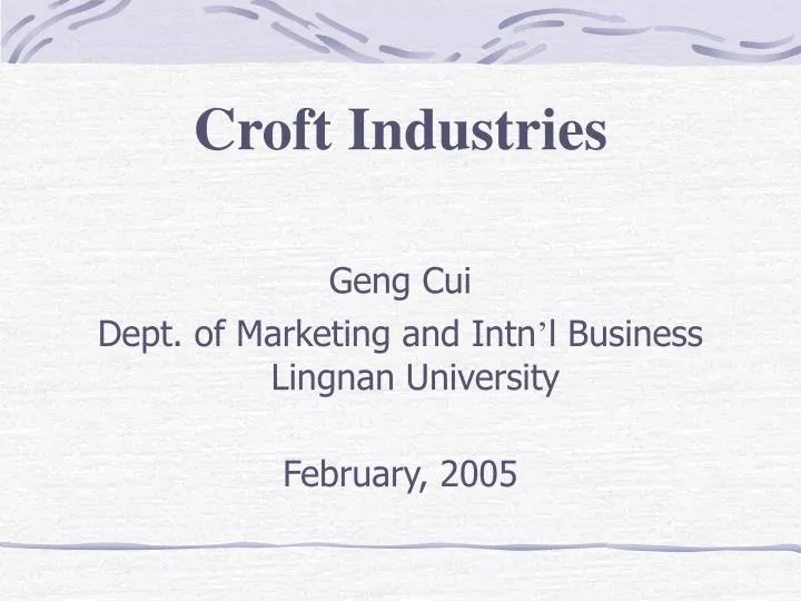 croft industries