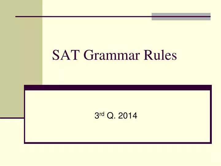 sat grammar rules