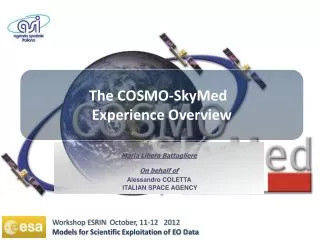The COSMO-SkyMed Experience Overview