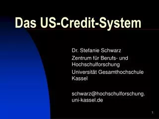 das us credit system