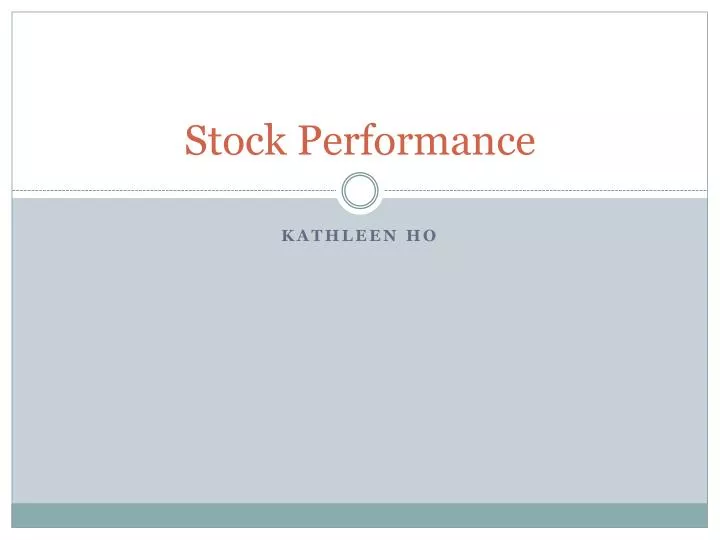 stock performance