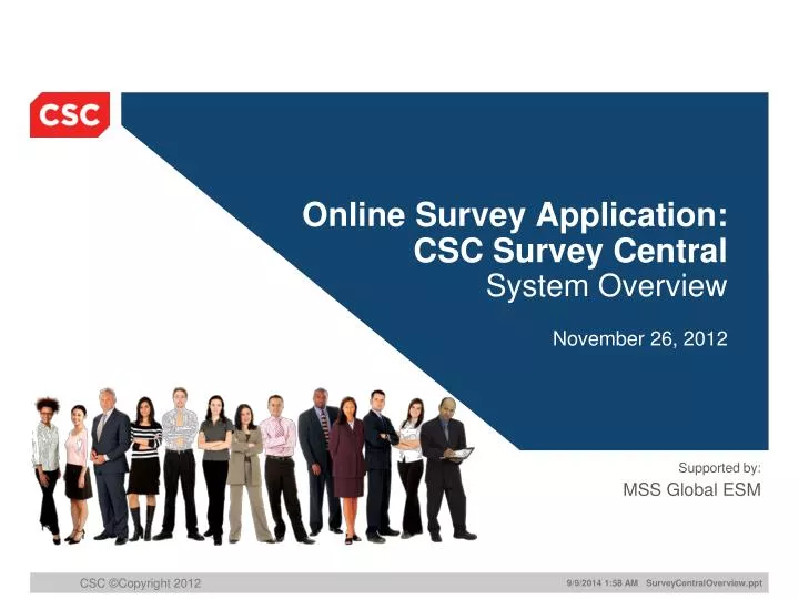 online survey application csc survey central system overview