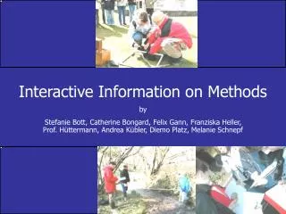 Interactive Information on Methods by