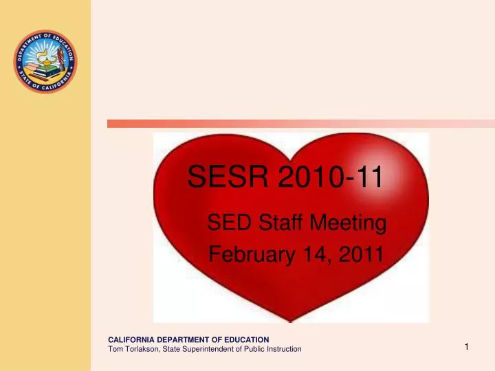 sed staff meeting february 14 2011