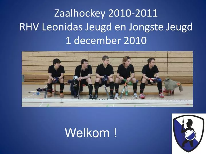 zaalhockey 2010 2011 rhv leonidas jeugd en jongste jeugd 1 december 2010
