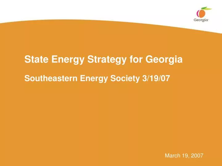 state energy strategy for georgia
