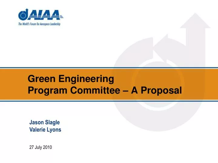 green engineering program committee a proposal