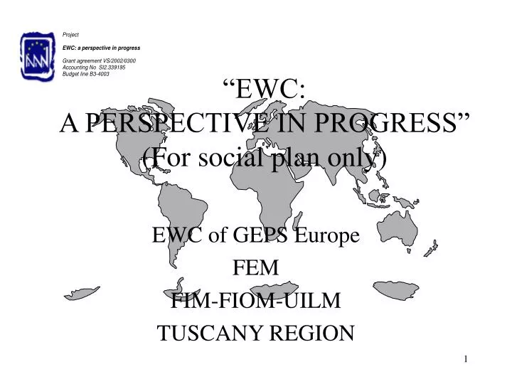 ewc a perspective in progress for social plan only