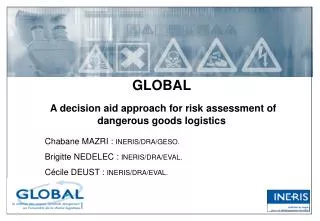 GLOBAL A decision aid approach for risk assessment of dangerous goods logistics