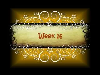 Week 16