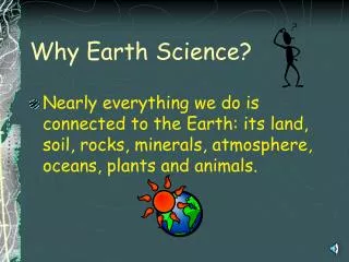Why Earth Science?