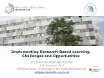Implementing Research-Based Learning: Challenges and Opportunities - slide 1
