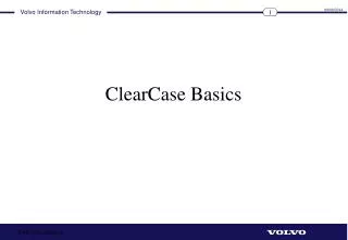 ClearCase Basics